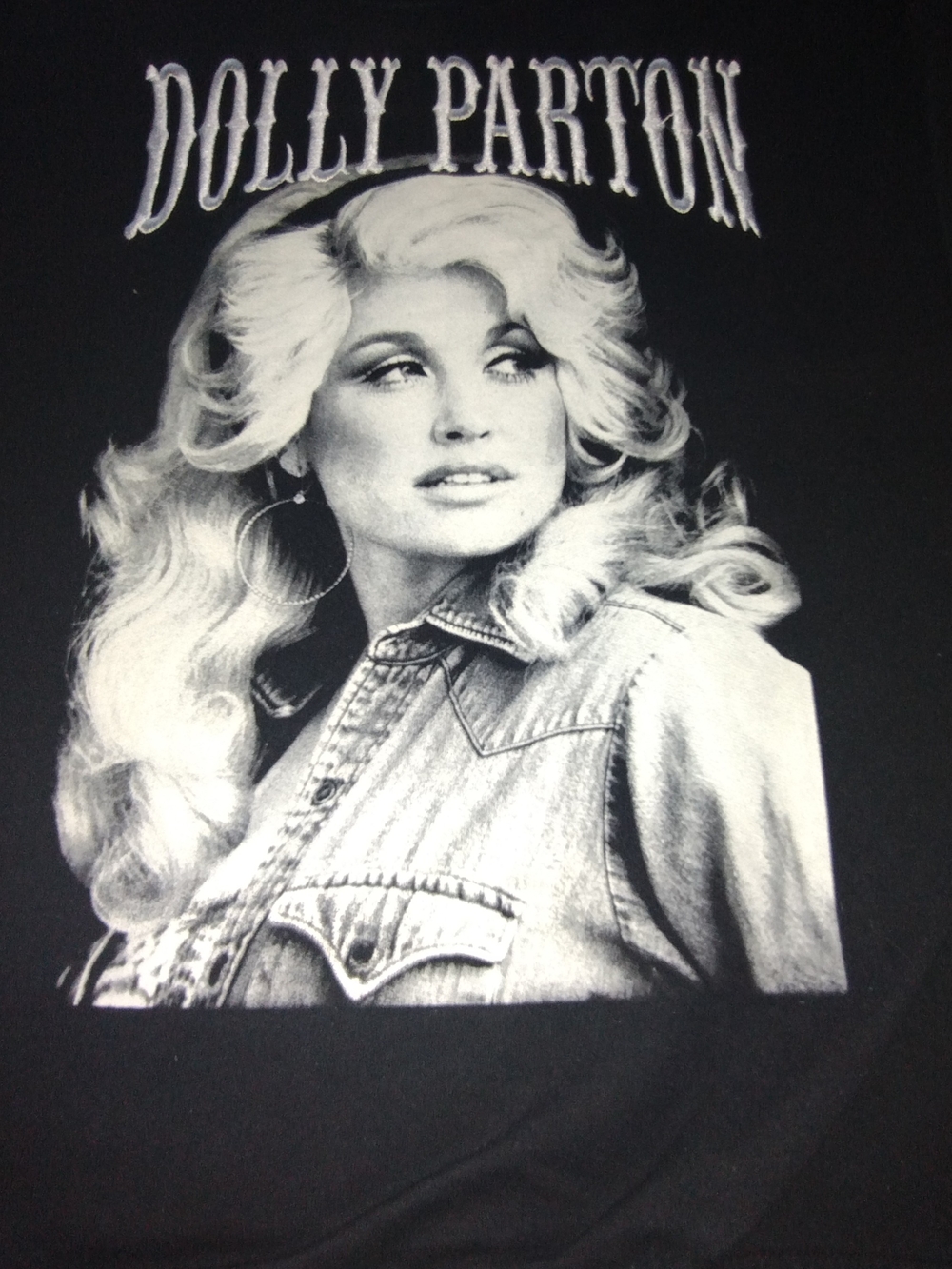 Dolly Parton Black Graphic Sweater - Women's Medi… - image 2